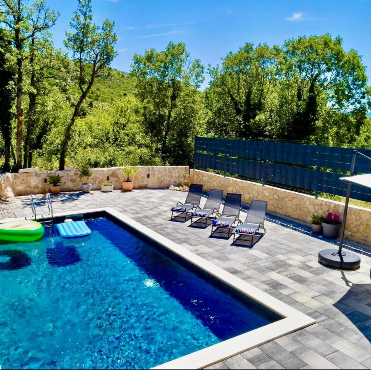 Luxury Villa Andrea Vrzika In Forest Near The Sea Zagvozd 외부 사진